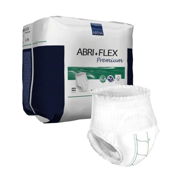 Scutec chilot Abri Flex L1 1400 ml - 6 picaturi - Premium, pentru incontinenta la adulti - 14 buc/pachet